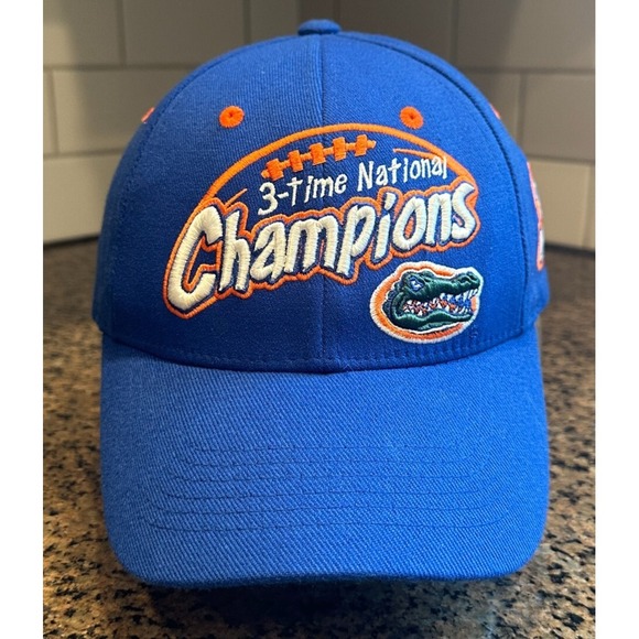Florida Gators 3 Time National Champions Top of the World Hat Cap Strap Back‎ - Picture 1 of 11